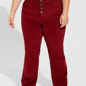 TORRID NWT Slim Boot Corduroy High-Rise Jean